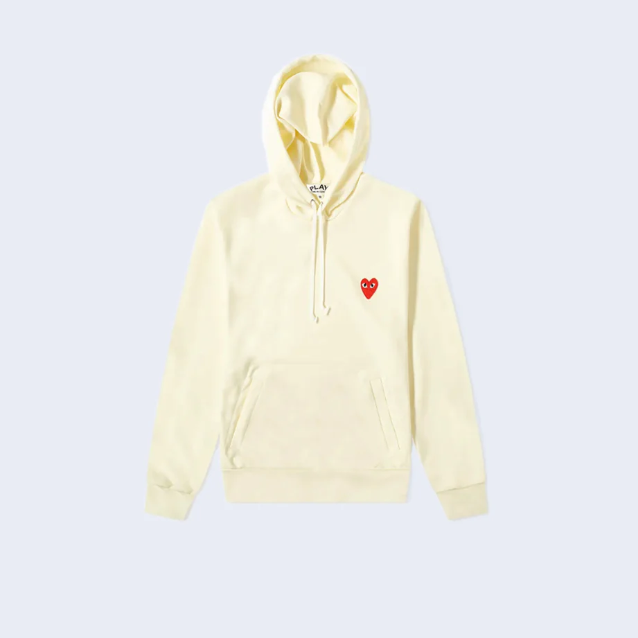 Hoodie Ivory Red Heart - Image 3
