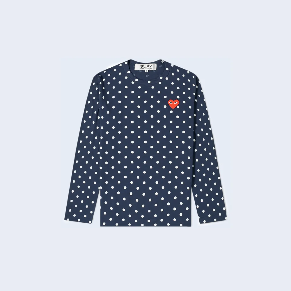 LS Polka Dot Navy - Image 3